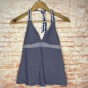 PrAna Swim | Lahari Tankini Halter Top in Indigo Thera